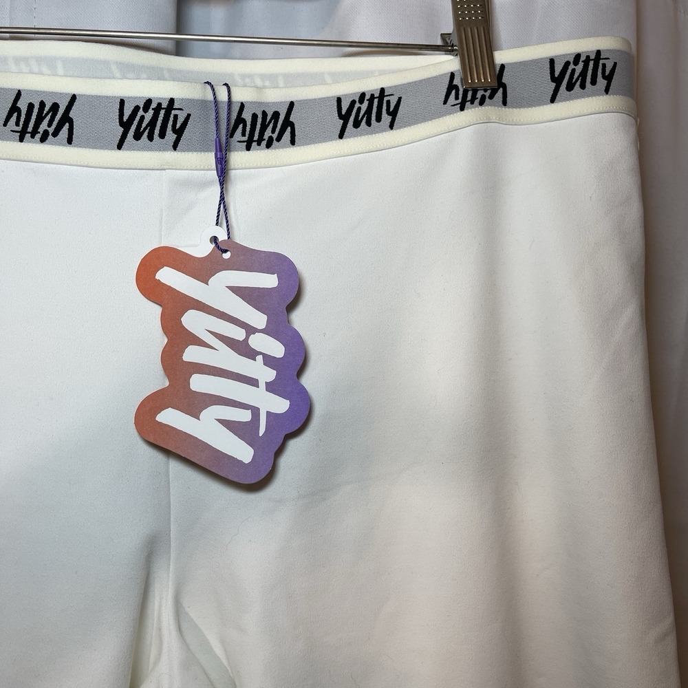 Yitty Womens White Elastic Waist Skinny Leg Pull On Compression Leggings 3XL